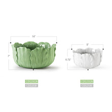 Load image into Gallery viewer, Leaf Reverie Planter - Large: Green / H-7" | D-14"