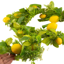 Load image into Gallery viewer, Artificial Sunny Yellow Citrus Lemon Garland - 5 foot long