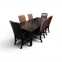 Load image into Gallery viewer, 72" L + 24" Leaves=120" x 44" Tommy Bahama Kingstown Distressed Dining Table , 6 Chairs