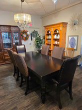 Load image into Gallery viewer, 72" L + 24" Leaves=120" x 44" Tommy Bahama Kingstown Distressed Dining Table , 6 Chairs