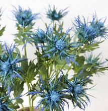 Load image into Gallery viewer, Realistic size,26" Artificial Thistle-3 sprays: Blue