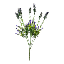 Load image into Gallery viewer, 17" Lush green shades of purple lavender spray

