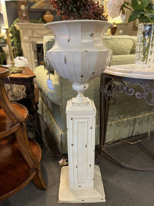 10.5" Base x 36"H Pedestal & Urn Metal Planter