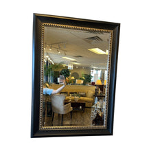 Load image into Gallery viewer, 42&quot; x 31&quot; Black Embossed Framed Beveled Mirror
