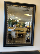 Load image into Gallery viewer, 42&quot; x 31&quot; Black Embossed Framed Beveled Mirror
