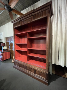 9'H x 6' 8"W x 21"D Habersham Book Shelf from JL Showhouse