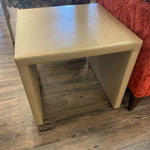 Load image into Gallery viewer, 28&quot; x 28&quot; 25.5&quot; H Leather Upholstered Side Table
