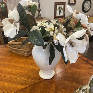 27" Ivory Ceramic Vase