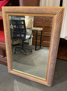 31" x 45.5" Gold Rope Frame Beveled Mirror from Carolina Mirror Co.