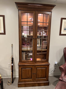 87" H x 39.5" W x 17"D ETHAN ALLEN Library Cabinet