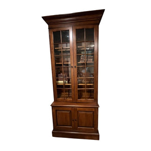 87" H x 39.5" W x 17"D ETHAN ALLEN Library Cabinet