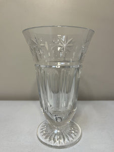 6" Waterford Crystal Starburst Footed Vase