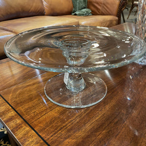 13" Round x 5.5"H Crystal Elevated Cake Stand