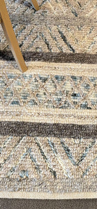 8' x 9'9" Suyra Linear Rendition Wool & Viscose Area Rug