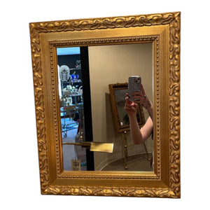 21.5" x 17.5" Vintage Gilt Framed Mirror