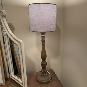 25" Wooden Rustic Table Lamp