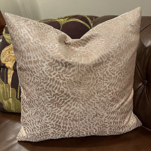 19" Metallic Gold Down Filled Pillow