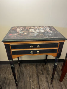 24" x 19"D x 31"H Custom Whimsical Side Table