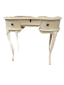 35"W x 31"H x 17"D Ivory Vanity & Chair