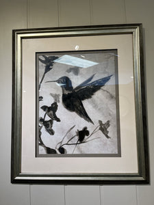 23.5" x 27.5" Framed Hummingbird Print