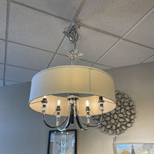 Load image into Gallery viewer, 31" Dia. x 26" Uttermost Grancona 5 Light Drum Shade Chandelier
