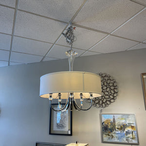 31" Dia. x 26" Uttermost Grancona 5 Light Drum Shade Chandelier