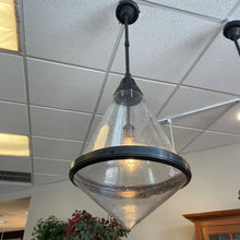 Load image into Gallery viewer, 16" x 43" Visual Comfort Urban Bronze Glass Light Pendant (3 Available)
