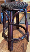 Load image into Gallery viewer, Set of 2 - 24&quot;H x 14&quot;W MCM Bamboo Stools
