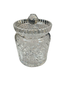 7" Waterford Crystal Lismore Biscuit Barrel w/ Lid