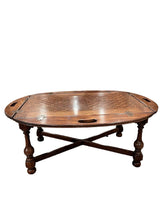 Load image into Gallery viewer, 42&quot;W x 30&quot;D x 16.5&quot;H ETHAN ALLEN William &amp; Mary Oak Butler Table
