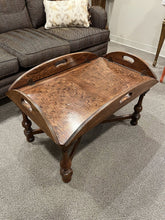 Load image into Gallery viewer, 42&quot;W x 30&quot;D x 16.5&quot;H ETHAN ALLEN William &amp; Mary Oak Butler Table
