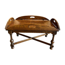 Load image into Gallery viewer, 42&quot;W x 30&quot;D x 16.5&quot;H ETHAN ALLEN William &amp; Mary Oak Butler Table
