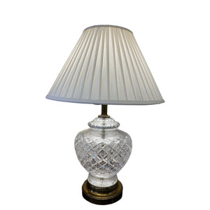 28" Vintage Crystal Lamp