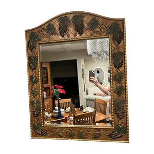 35" x 27" Gold Grapevine Mirror