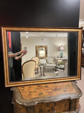 Load image into Gallery viewer, 40&quot; x 28&quot; Beveled Rectangular Gold Mirror
