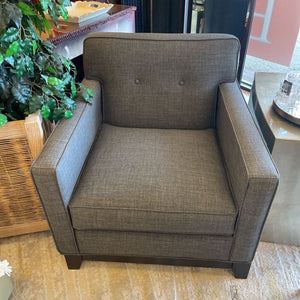 33" L x 32" H Grey Tufted Back Side Chair