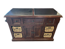 Load image into Gallery viewer, 50&quot;W x 34&quot;H x 21&quot;D Kitchen Island w/ Granite Top &amp; 4 Drawers
