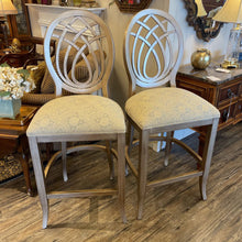 Load image into Gallery viewer, Pair of 2 - 51&quot; H x 22&quot; W Seat-31&quot; H Bar H Champaign Bar Stools
