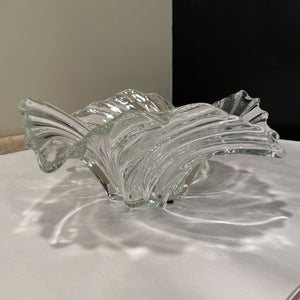 6"H x 14"D Mikasa Crystal Belle Epoque Centerpiece Bowl