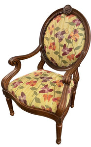 45"H x 23"D x 28"W Thomasville Floral Print Accent Chair