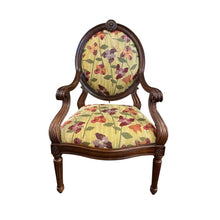 Load image into Gallery viewer, 45&quot;H x 23&quot;D x 28&quot;W Thomasville Floral Print Accent Chair
