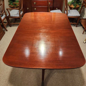 60" L x 40" W x 30" H Jamestown Furniture Co. Mahogany Double Pedestal Table