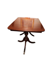 60" L x 40" W x 30" H Jamestown Furniture Co. Mahogany Double Pedestal Table