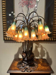 23" Tiffany Style Meyda Pondlily Lamp (18 Lights)