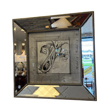 Load image into Gallery viewer, 34&quot; x 34&quot; John Richard Embellished Mirrored Framed Neutral Art

