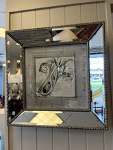 Load image into Gallery viewer, 34&quot; x 34&quot; John Richard Embellished Mirrored Framed Neutral Art
