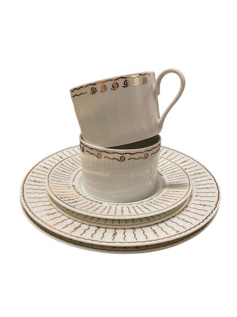 51 Piece Set of Pottery Barn Nile Dinnerware