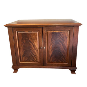 47" W x 36.5"H x 24.3/8"D Custom Mahogany Entertainment Commode