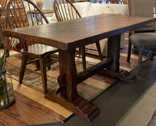 Load image into Gallery viewer, 63&quot;L x 29.5&quot;W x 30&quot;H Vintage Trestle Table from Italy
