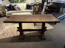 Load image into Gallery viewer, 63&quot;L x 29.5&quot;W x 30&quot;H Vintage Trestle Table from Italy
